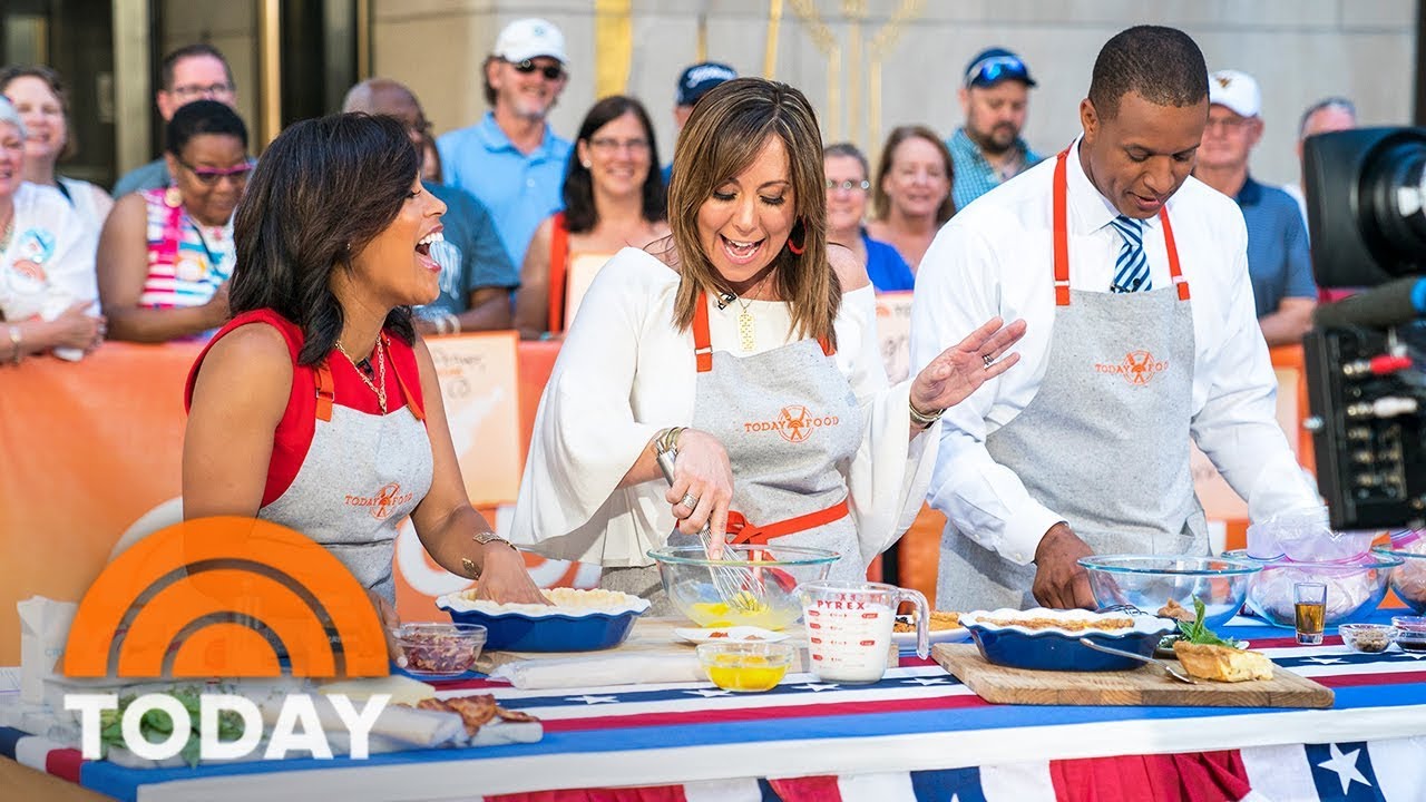 Elizabeth Heiskell Makes Quiche, PB&J Wings, Patriotic Biscuits For July 4th | TODAY