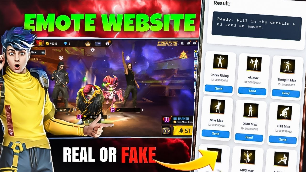 EMOTE WEBSITE Real or Fake || Reality EMOTE website 100% real video|| 100% real website..?
