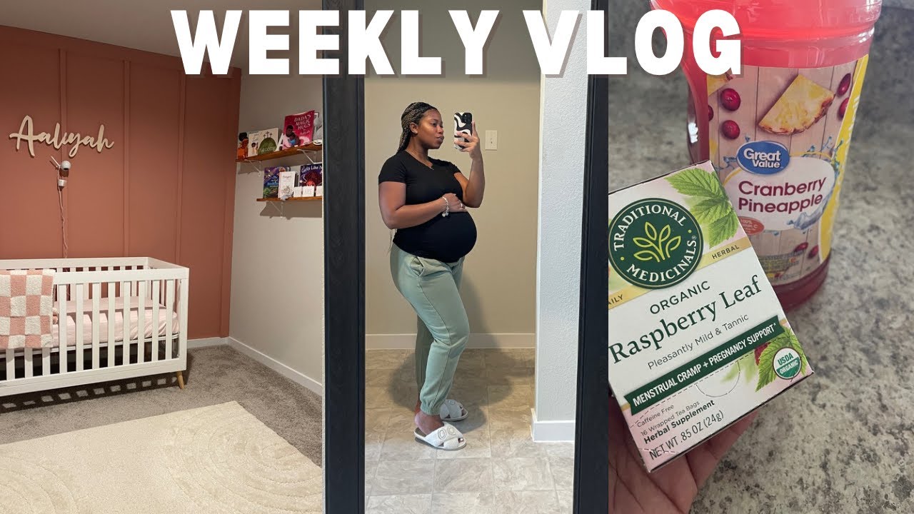 WEEKLY VLOG| final vlog before baby girl's arrival + last minute preparations
