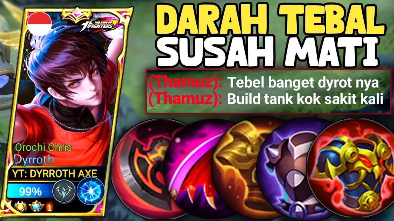 Damage Sakit Susah Mati!! Build Dyrroth Tersakit 2026 - Item Dyrroth Tersakit 2026