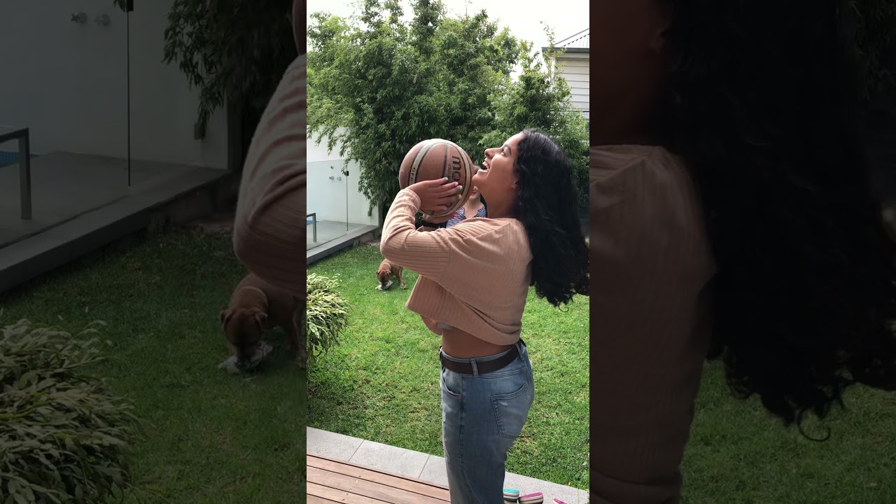 Shooting Hoops with Pam & Amelie