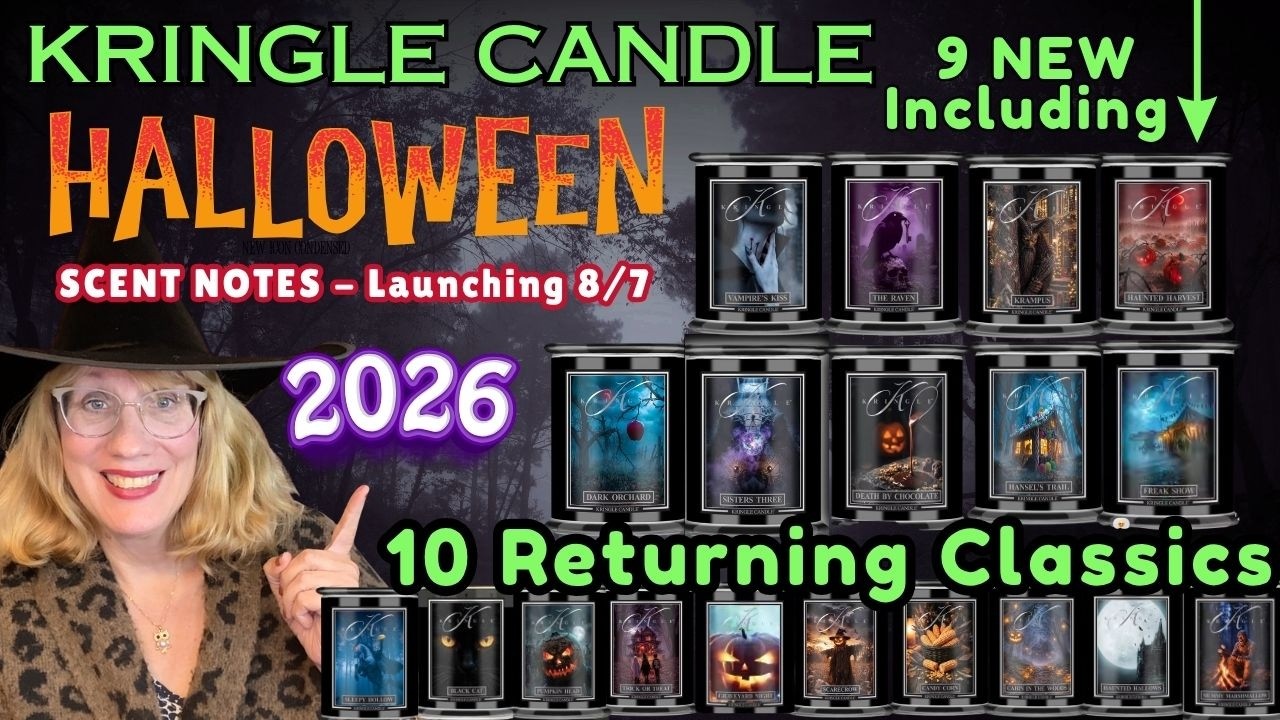 Kringle Candle Хэллоуин 2026 &mdash; 19 свечей с описанием ароматов!