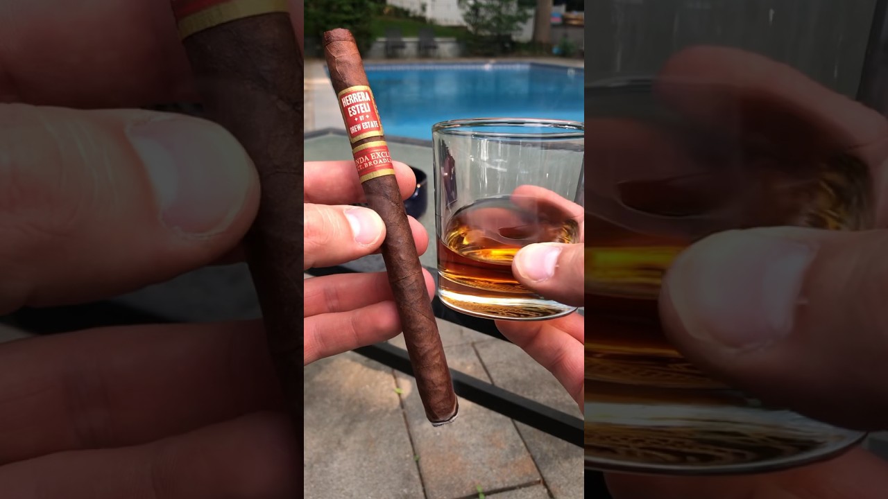 ASMR: Enjoying a nice cigar and bourbon! 👌🏼🥃 #asmr #cigar #bourbon