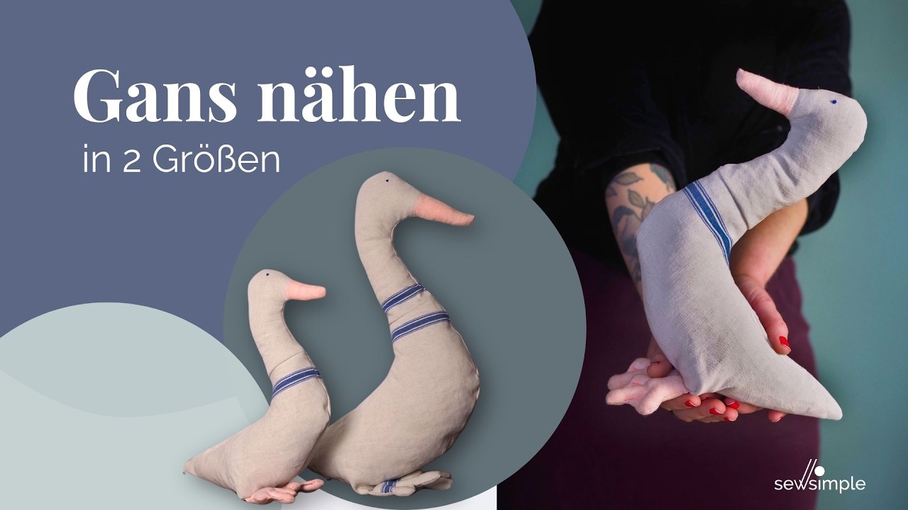 🪿 Gans nähen | Schnittmuster in 2 Größen | Chabby Chic DIY