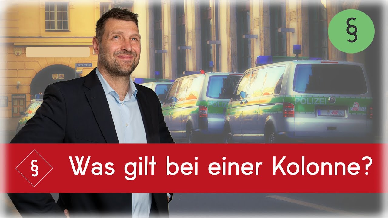 Wer darf in Kolonne fahren?