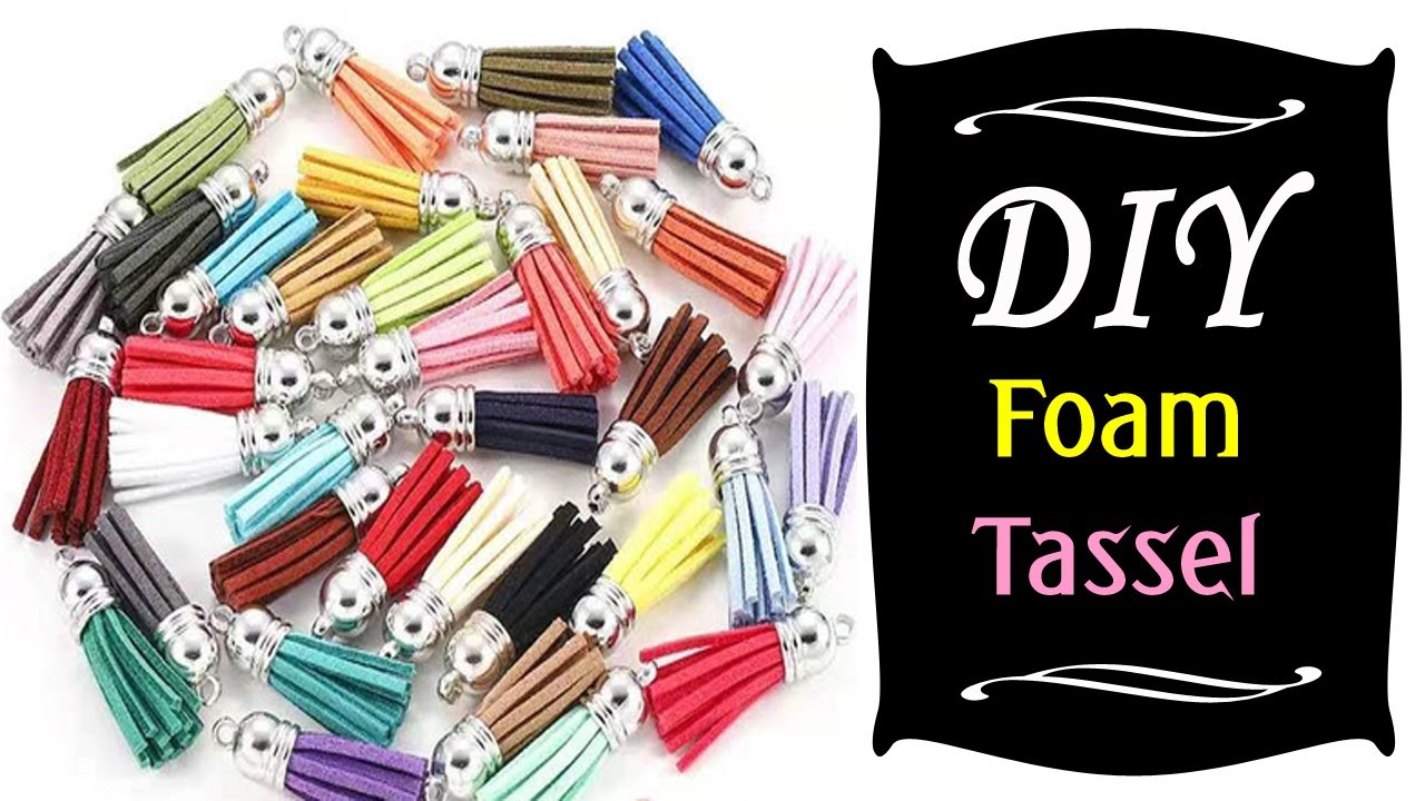 DIY Foam Tassel | How to make Foam Tassels at home | Tassel for Scrapbook/Crafts | DIY with Minnie