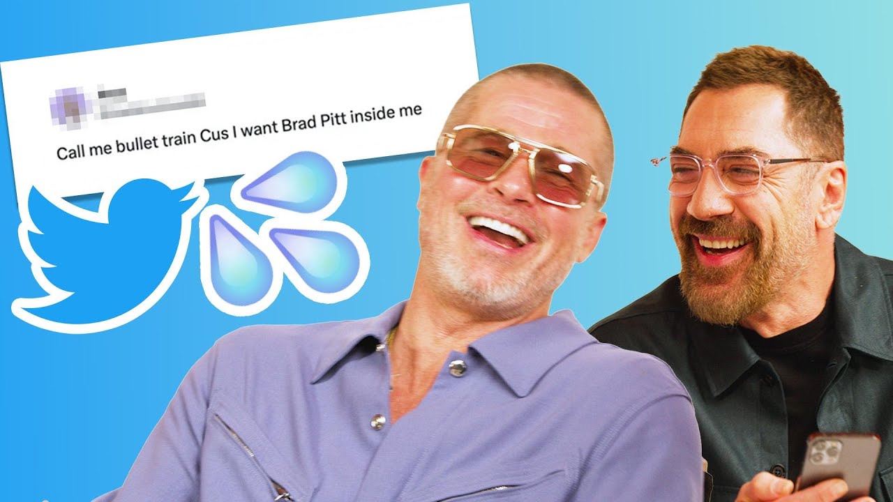 Brad Pitt and Javier Bardem Read Thirst Tweets