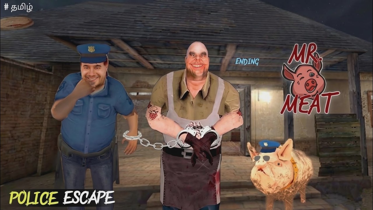 Mr Meat Police Escaping Ending | Full Gameplay Walkthrough 😱 | Horror Game👮