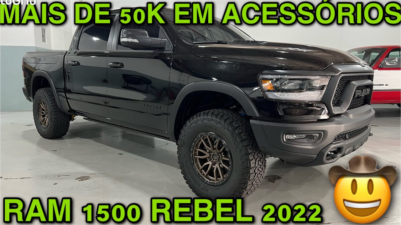NOVA RAM 1500 REBEL 2022 COM VÁRIOS ACESSÓRIOS TOP!!!🤠