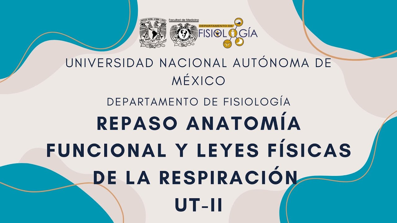 REPASO ANATOMIA FUNCIONAL Y LEYES FISICAS DE LA RESPIRACIÓN UT-II