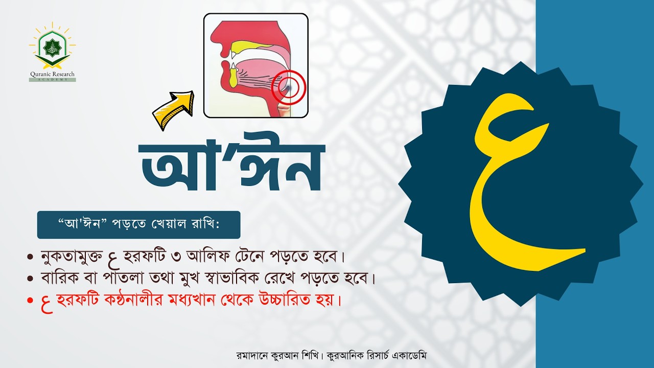 আরবি হরফের পরিচয়।পর্ব-০৪। ৪র্থ ক্লাস । রমাদানে কুরআন শিখি।মুফতি সাদিক মানসুর।কুরআনিক রিসার্চ একাডেমি