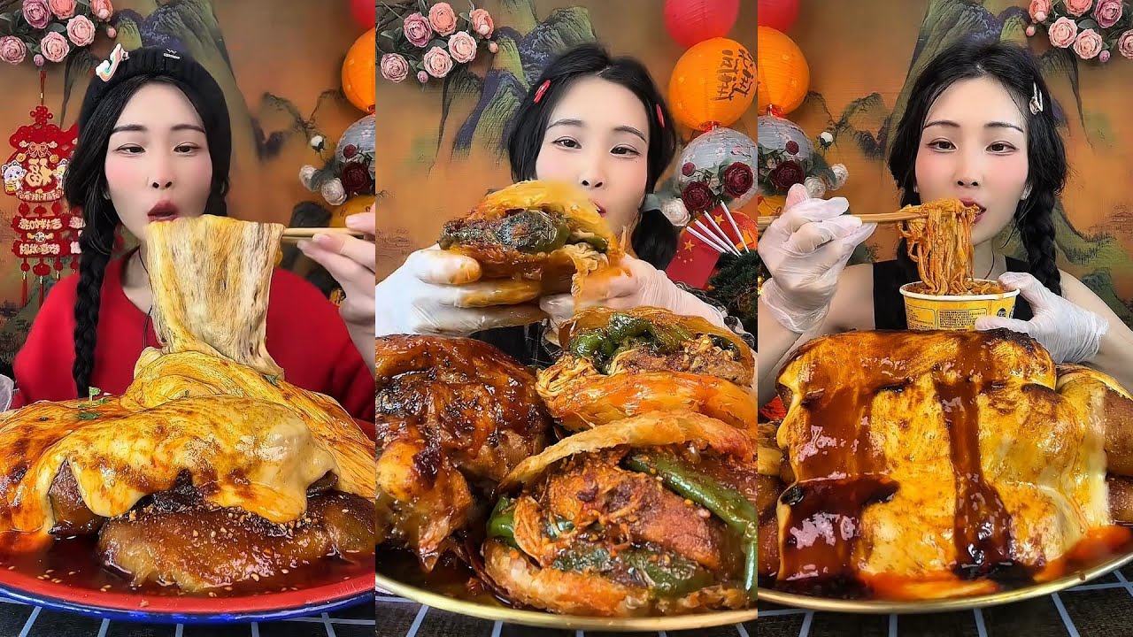 【ASMR】【MUKBANG】DELICIOUS DINING PROGRAM | HOMEMADE CHINESE FOOD | 食べる | 吃播 #咀嚼音
