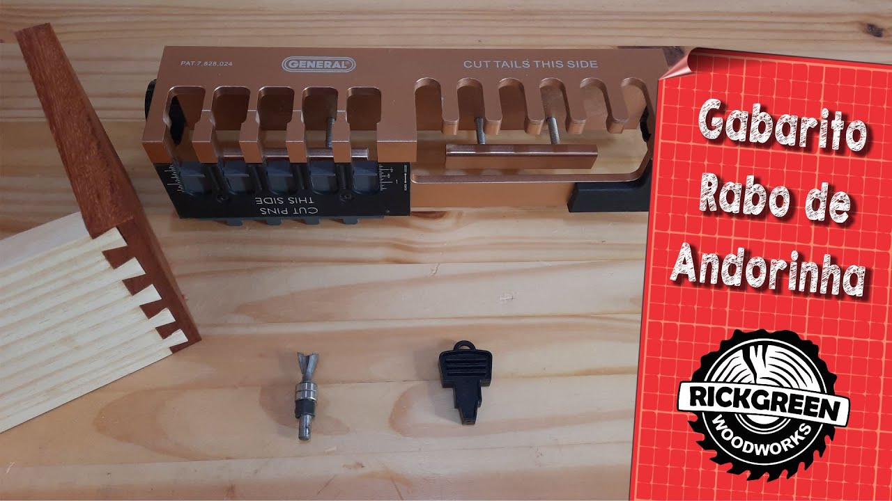 Gabrito para Encaixe Rabo de Andorinha da General Tools - E-Z Pro Dovetail Jig
