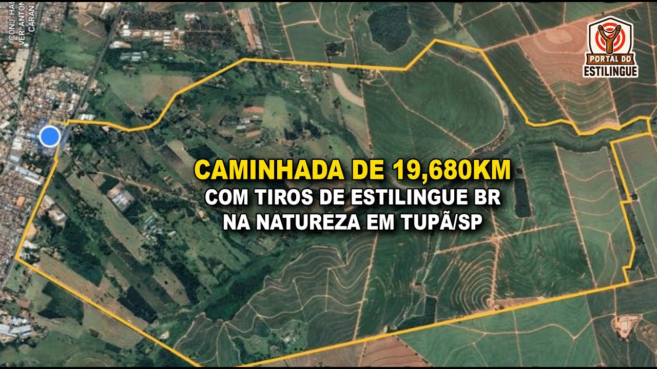 Caminhada de 19.680km com TIRO de ESTILINGUE BR em Tupã/SP - Portal do Estilingue com Ailton Bonassa