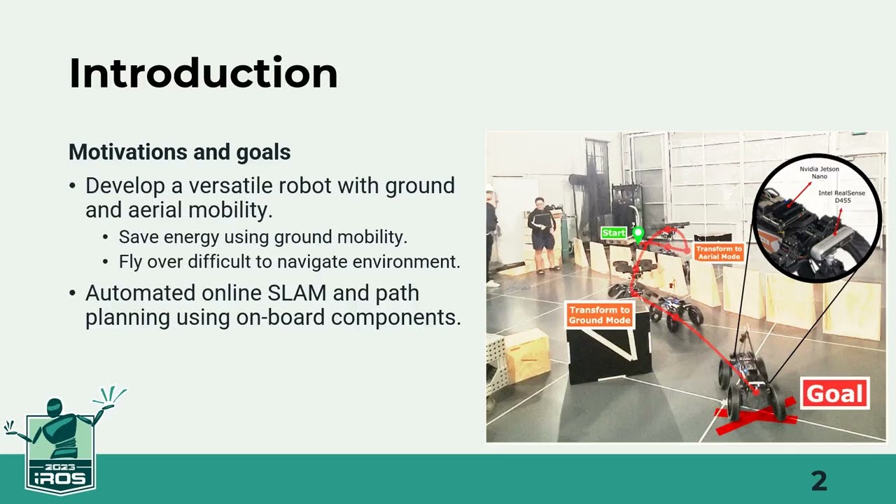 IROS 2023 : Demonstrating Autonomous 3D Path Planning on a Novel Scalable UGV-UAV Morphing Robot