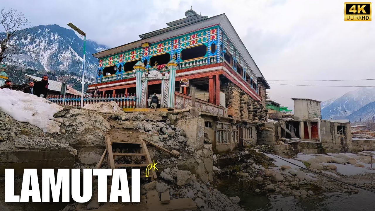 🇵🇰 Lamutai Pakistan  | Peaceful Virtual Walk | Local Bazaar & Streets | 4K