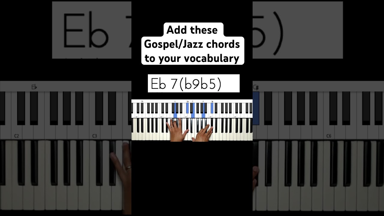 Add these Gospel/Jazz chords to your vocabulary #piano #jazzprogressions #jazzpianist #music #jazz
