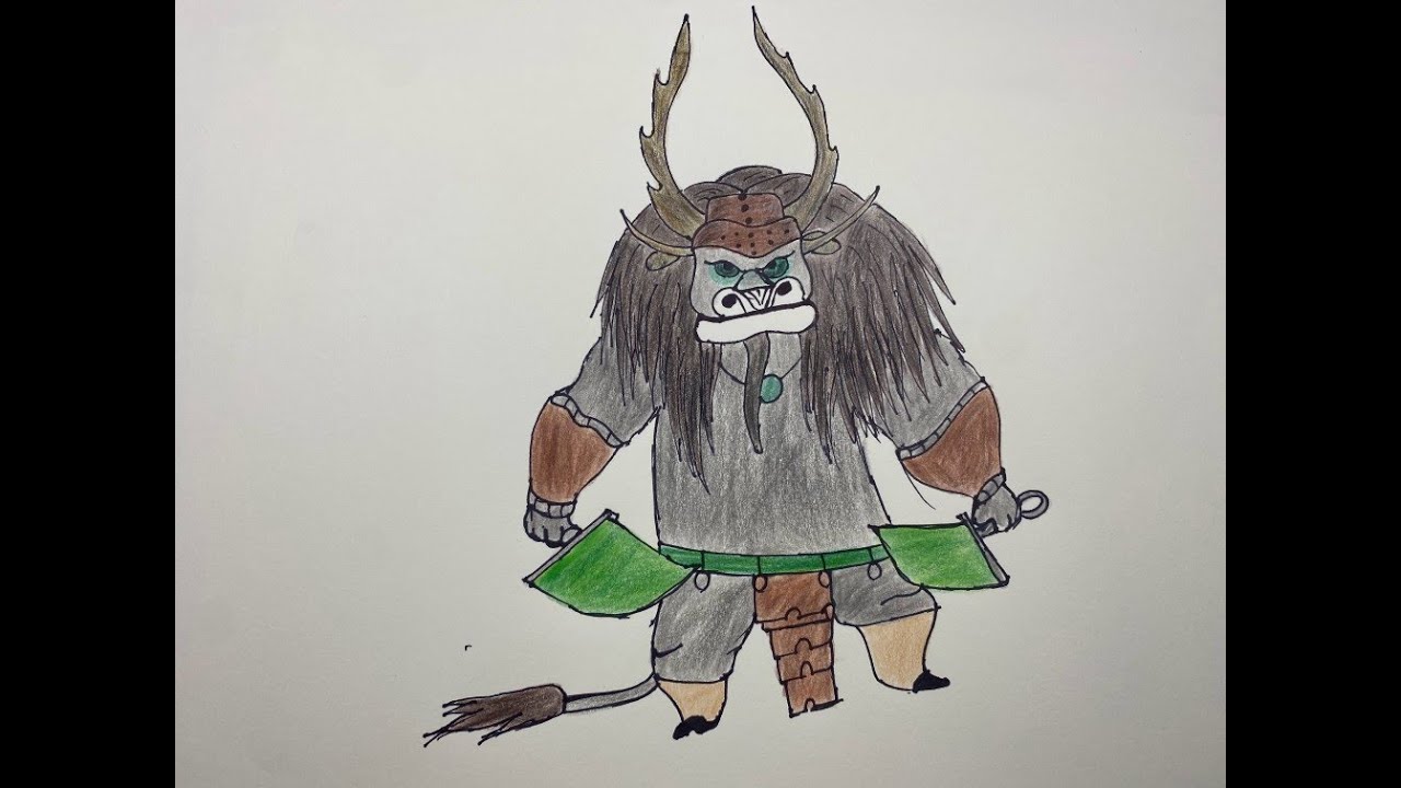 Let's learn how to draw Kai (Kung Fu Panda Villain)!