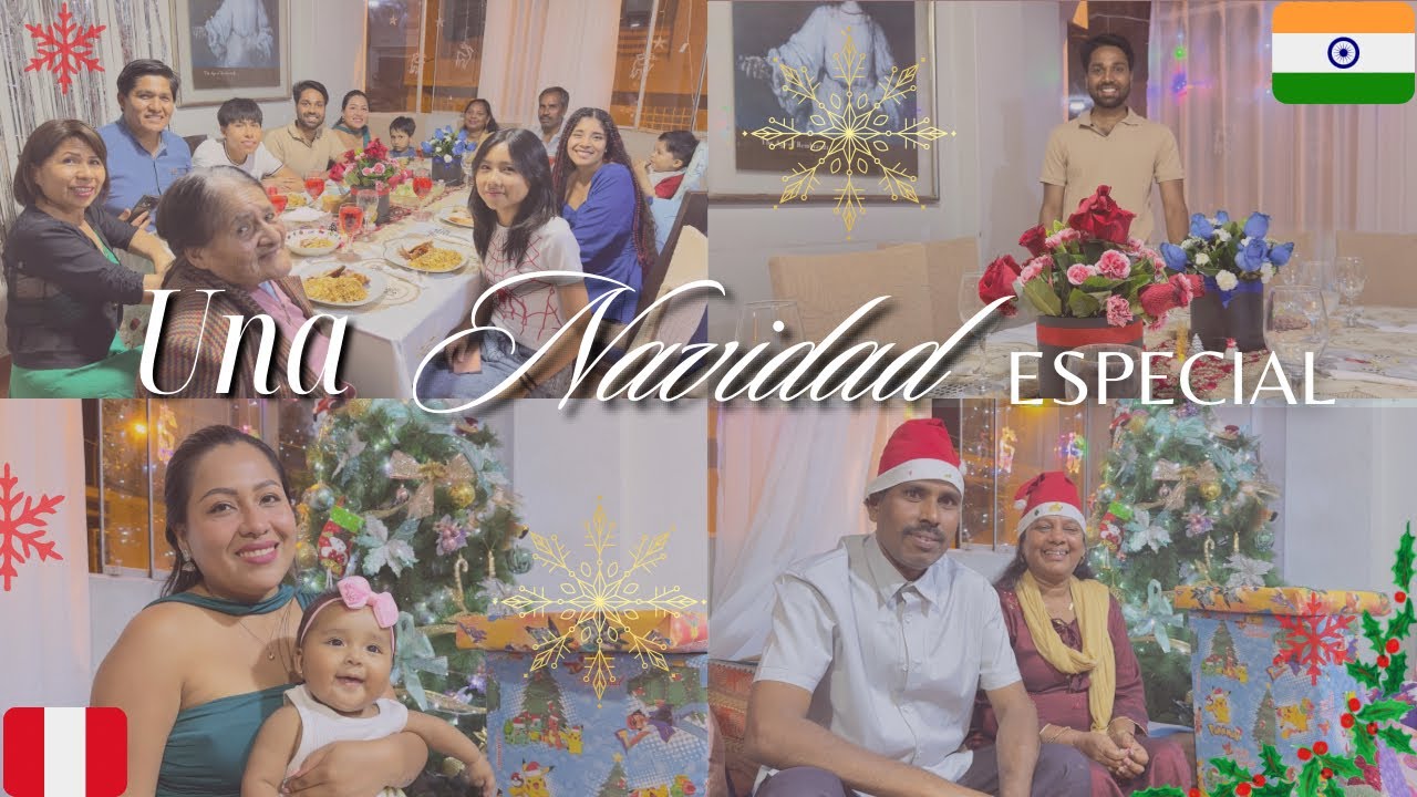 MIS SUEGROS HINDUES CELEBRAN NAVIDAD POR PRIMERA VEZ 🇮🇳🇵🇪~Un intercambio de regalo de locos 😂