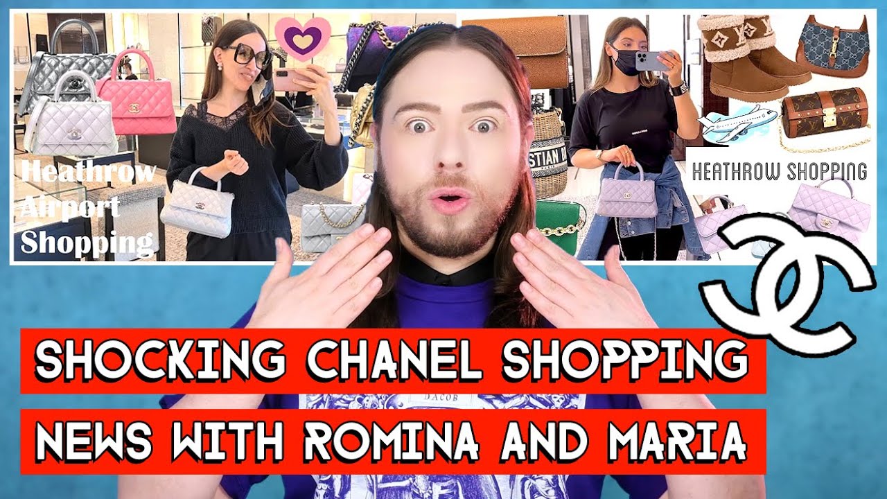Shocking CHANEL Shopping News from Heathrow Airport with Romina Rose May and Maria Draganova