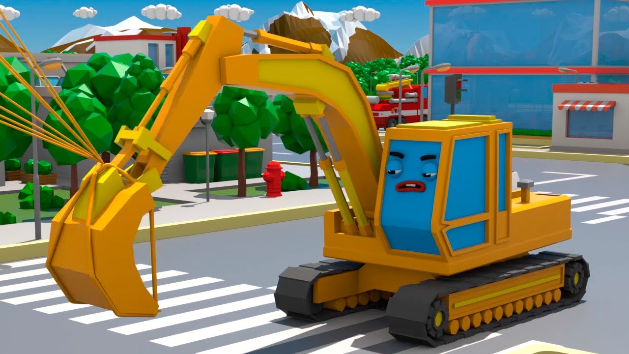 Camion Monstre a encore fait des siennes. Cars Town - Dessins animés pour les enfants
