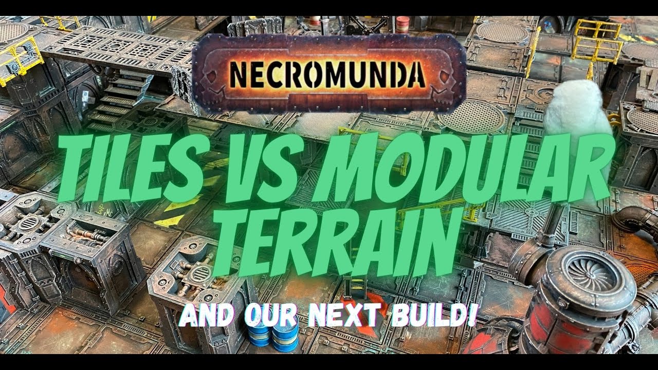 Статичный и модульный ландшафт для Necromunda и Warhammer