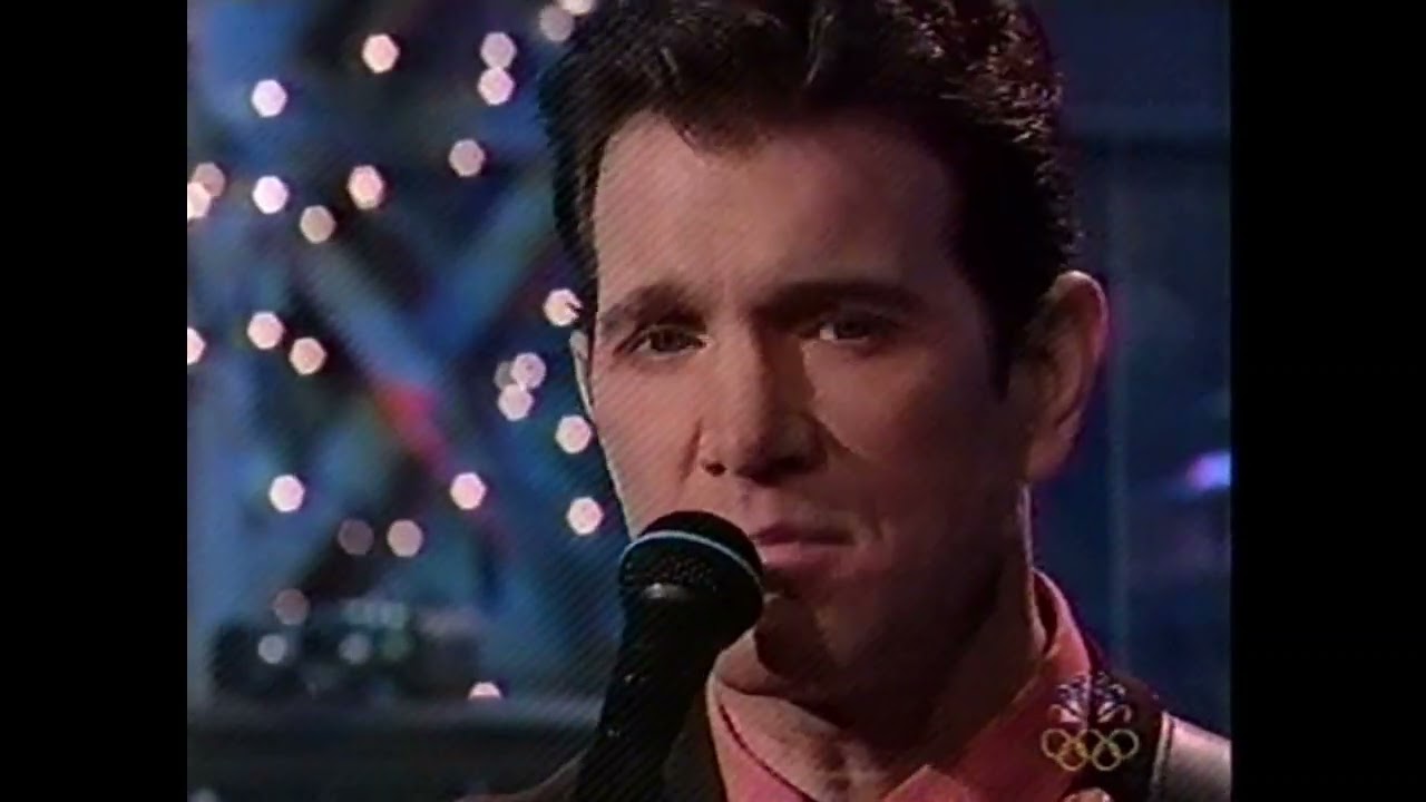 Chris Isaak and Silvertone two songs live on The Tonight Show 12/31/01