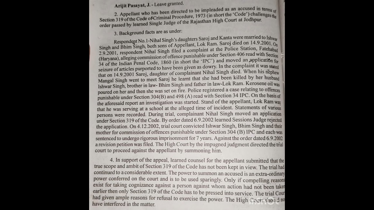 Legal Dictation No. 65 from the Judgements of Punjab & Haryana High Court.