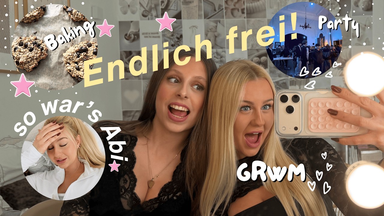 Abi Klausuren fertig- wir auch 😳GRWM Party Vlog | MaVie Noelle