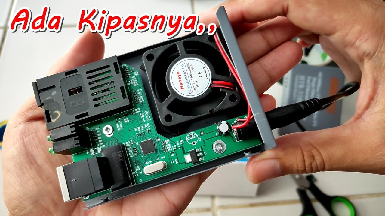 Tips Modif Tambah Kipas Pendingin Media Converter HTB FO