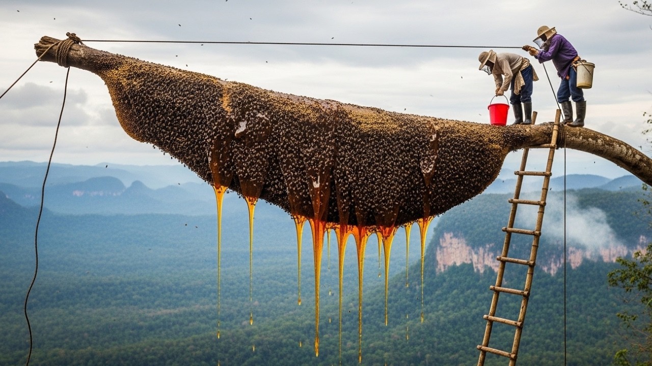 One Slip at 300m: Extreme Honey Harvest