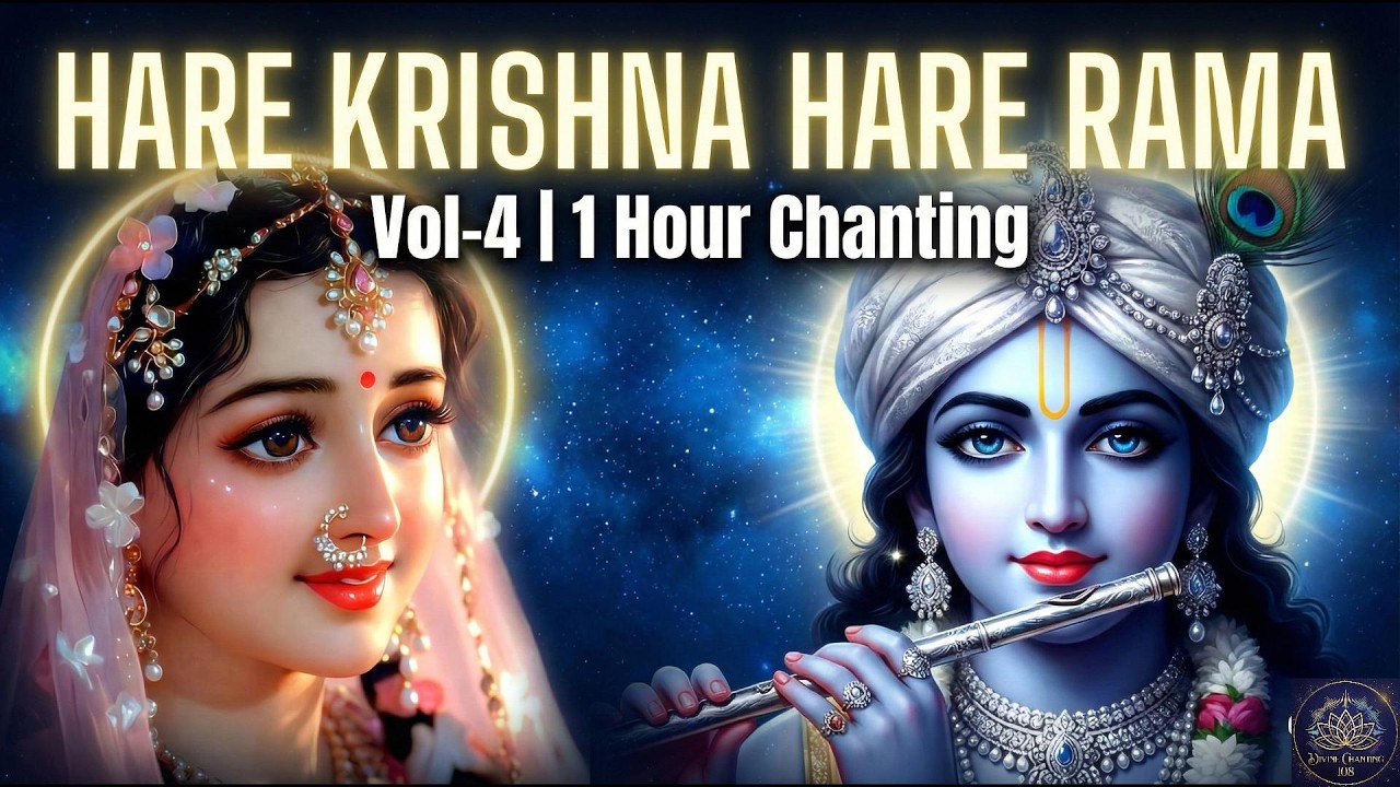 Hare Krishna Hare Rama Vol-4 🌸 1 Hour Mantra Meditation | Divine Chanting 108