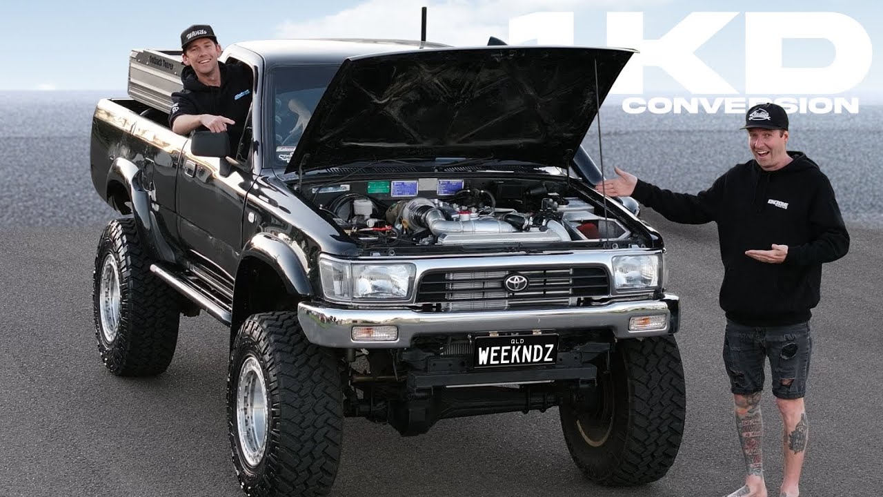 I put the NEW Hilux Motor in my LN106 (1KD Conversion)