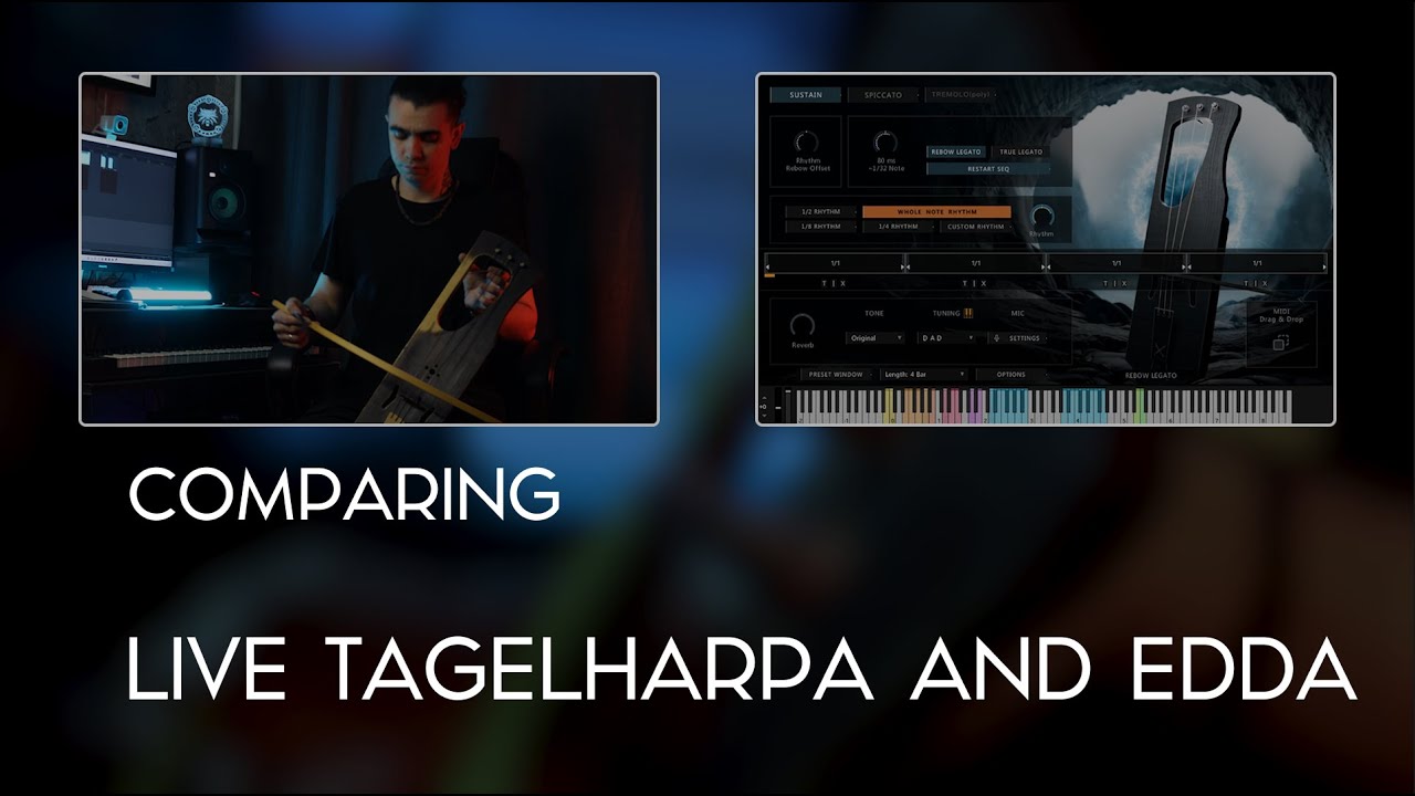 EDDA vs. Live instrument - Tagelharpa Comparison