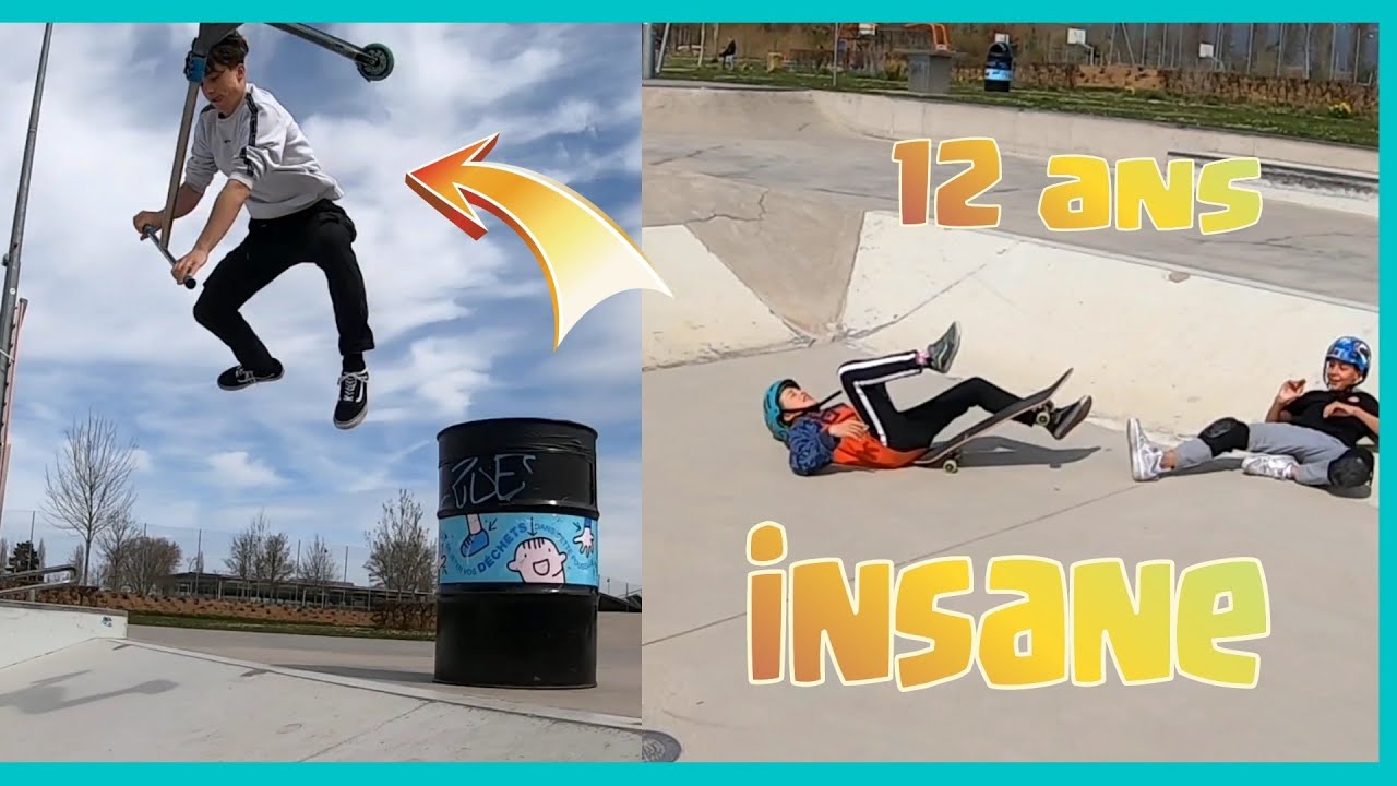 JOURN&Eacute;E DE TROTT AU SKATEPARK  (MON 1ER  360 BRI TO BAR )