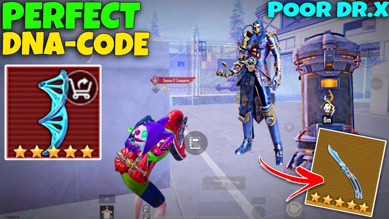Perfect DNA code Challenge🧬( get Knife in ArticBase)😱| PUBG METRO ROYALE 
