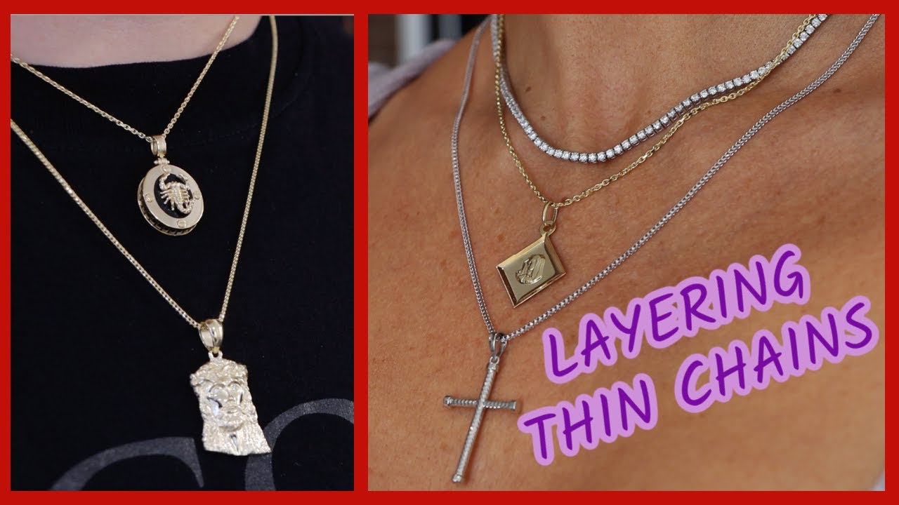 THIN chain layering... 1MM-1.2MM Franco vs Jacoje Link review
