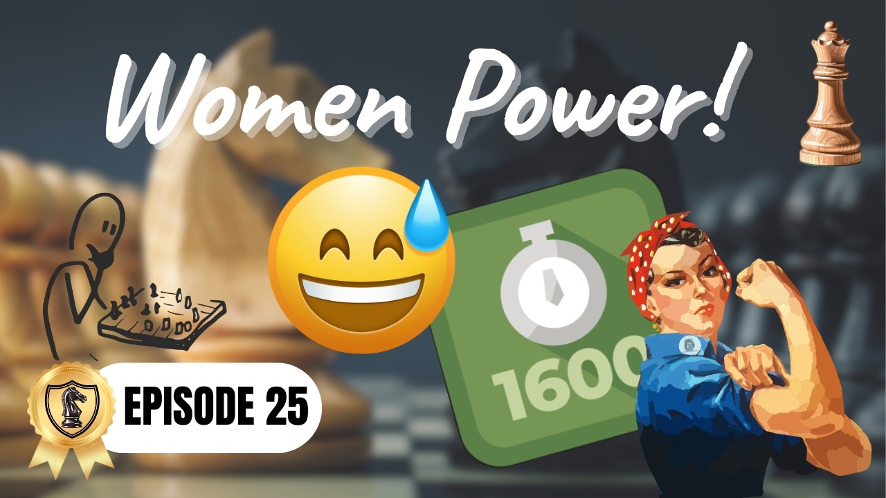 ELO Climb - Ep. 25: Women Power! King's Gambit vs Strong Female Player at 1600!