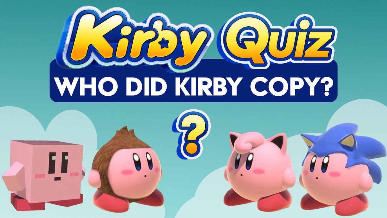 Kirby Quiz! Can you name the video game mascot Kirby is copying?
