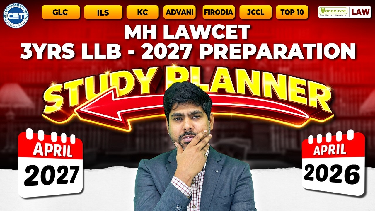MH LAWCET(3Yrs) 2027 Complete Roadmap 🚀 | Timeline, Syllabus & Full Strategy
