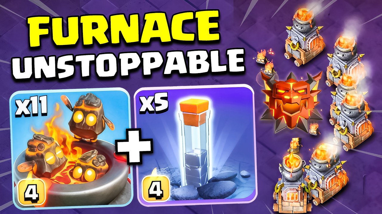 MASS FURNACE is Unstoppable In Legend Ranked!! Warden Walk + Sui Hero + RC Charge Army TH18