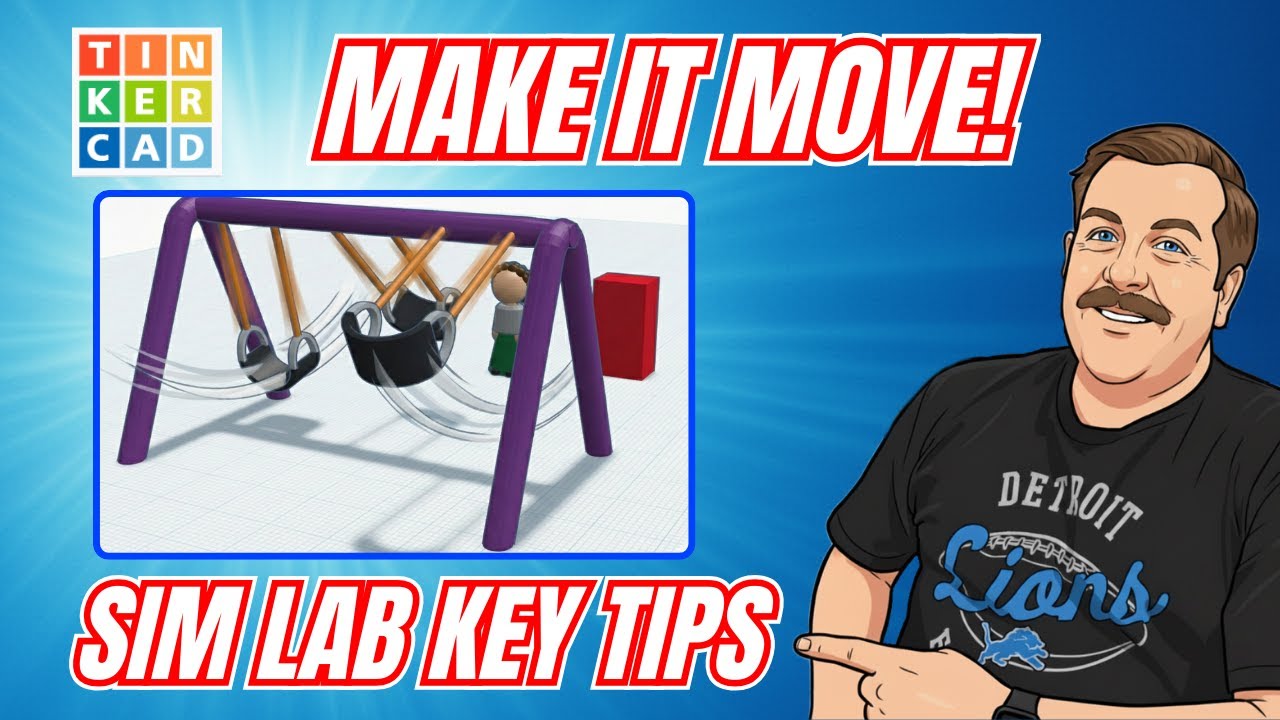 Используйте Tinkercad Sim Lab: заставьте качели ДВИЖАТЬСЯ с помощью клавиш! 💯🔥