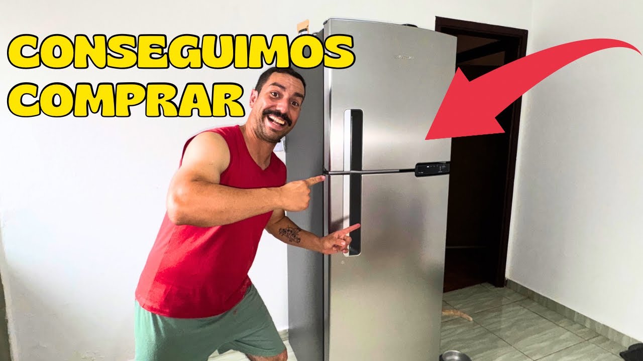 NEM ACREDITO! Compramos nossa primeira geladeira