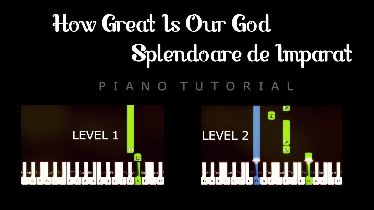 How Great Is Our God - Splendoare de Imparat PIANO TUTORIAL - Negativ Pian 2021  Cristian Chifan