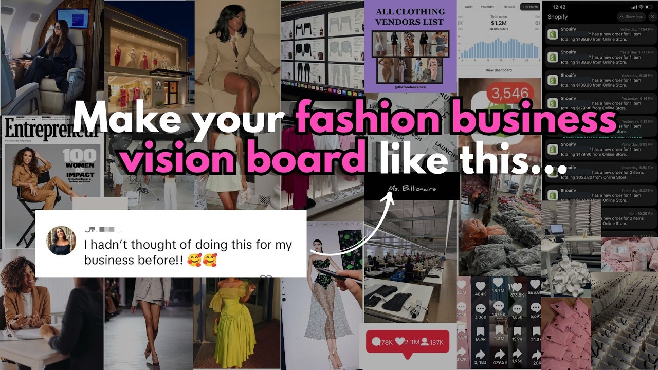 How to ACTUALLY create a vision board for your fashion business in 2025