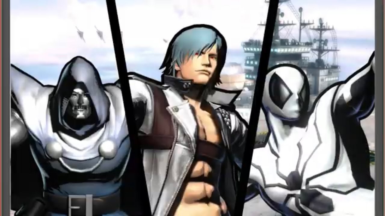 Ultimate Marvel vs Capcom 3: Dante, Doctor Doom, and Spider-Man arcade playthrough