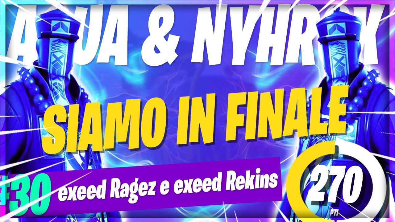 Ci SIAMO QUALIFICATI per la FINALE nel TORNEO a COPPIE AQUA & NYHROX - FORTNITE [RECAP]