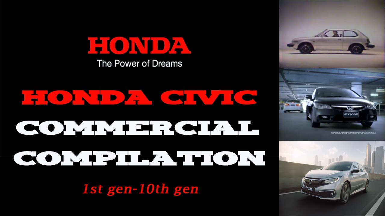 HONDA CIVIC OFFICIAL COMMERCIALS (ADVERTISEMENT) COMPILATION | PROTUNERS PAKISTAN |1ST GEN -10TH GEN