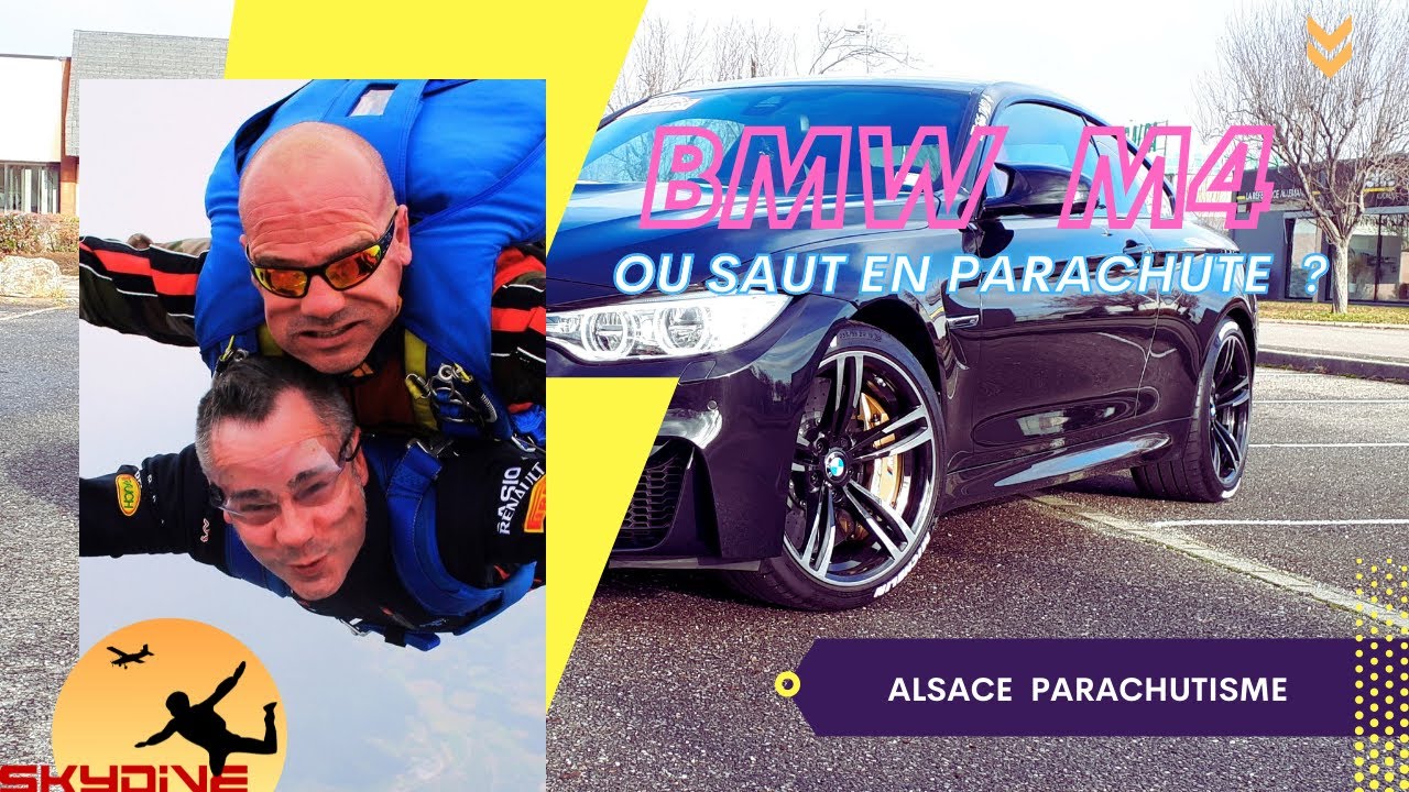 BMW M4 ou SAUT en PARACHUTE ? #BMWM4 #AlsaceParachutisme #SKYDIVE#PARACHUTISME