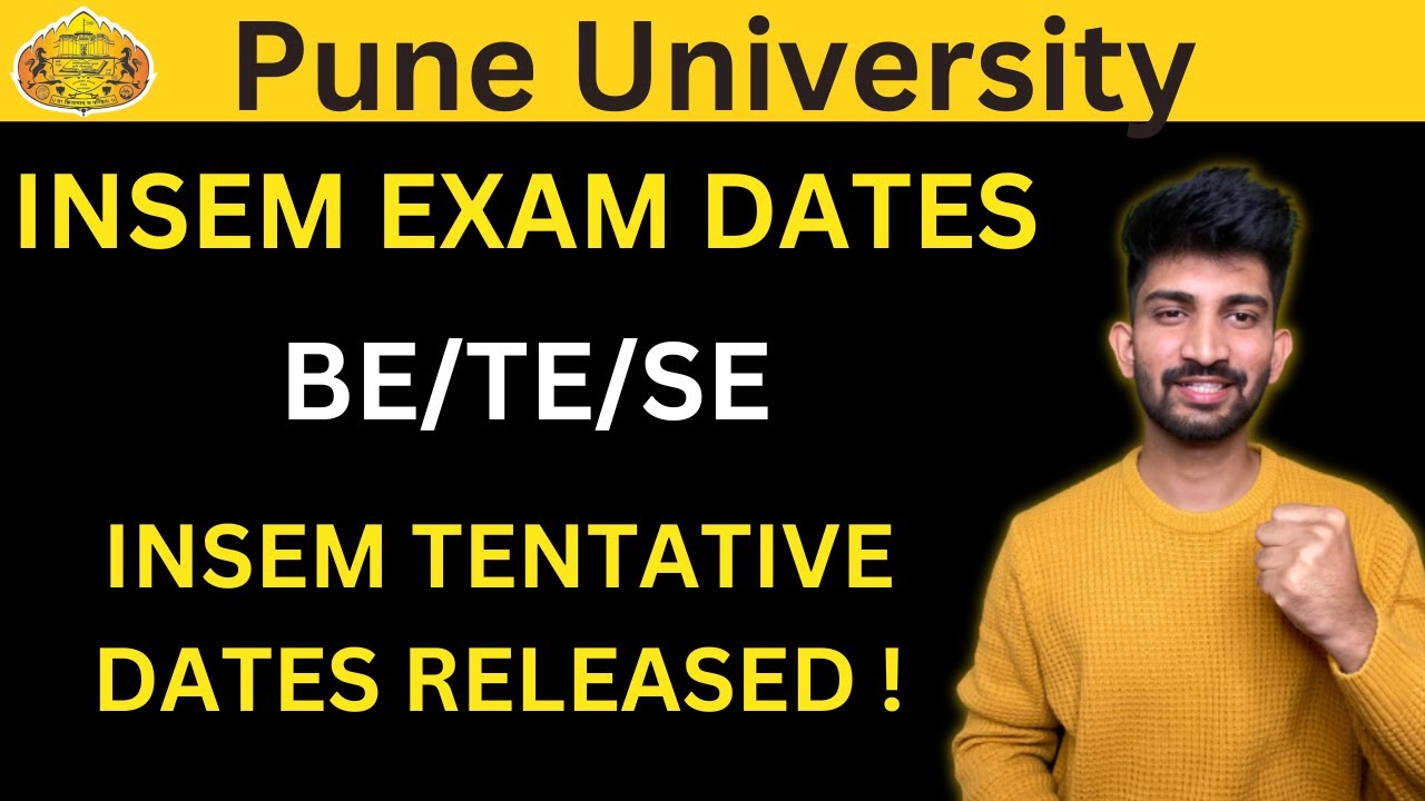 Pune University INSEM Exam Dates Released | Sppu Insem Exam Updates 2023